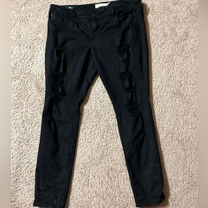 Never worn black torrid skinny jeans